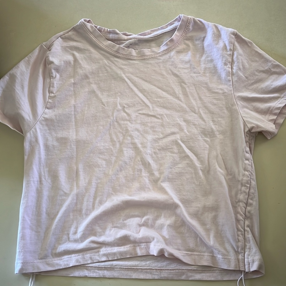 Light Pink Shirt Croppped